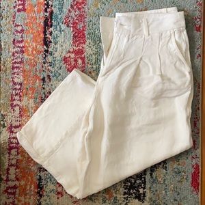 Wide leg Madewell linen pants